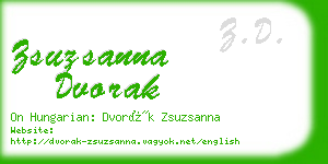 zsuzsanna dvorak business card